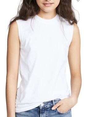 ATM Anthony Thomas Melillo White Crewneck Sleeveless Tank Size XS